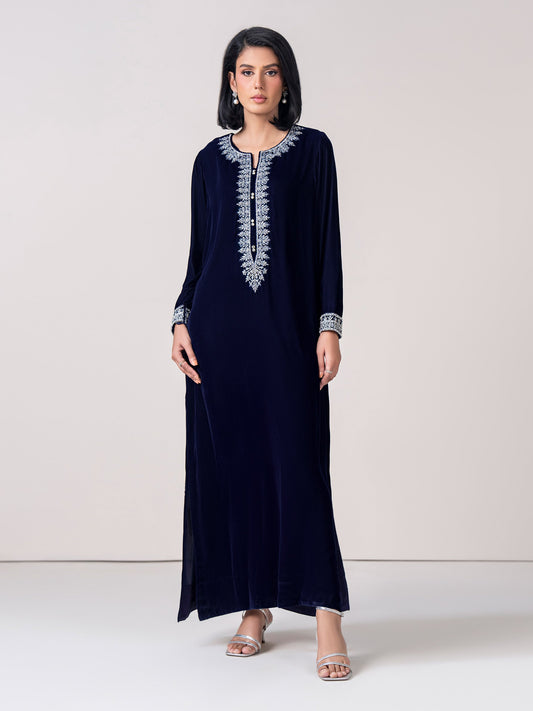Velvet Kaftan (Stitched)