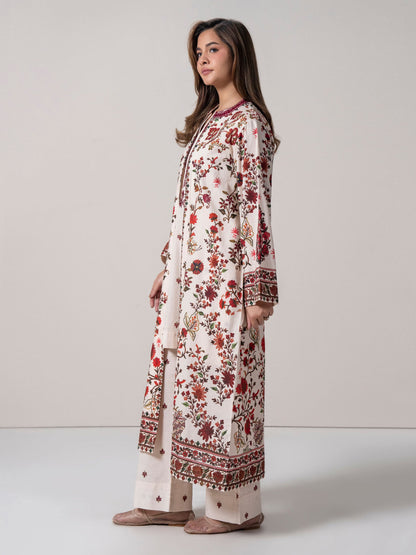 2 Piece Cardigan Khaddar Suit (Stitched)