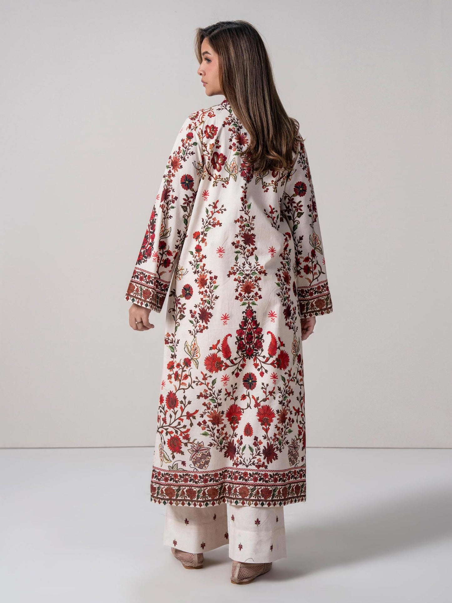 2 Piece Cardigan Khaddar Suit (Stitched)