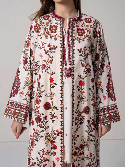 2 Piece Cardigan Khaddar Suit (Stitched)