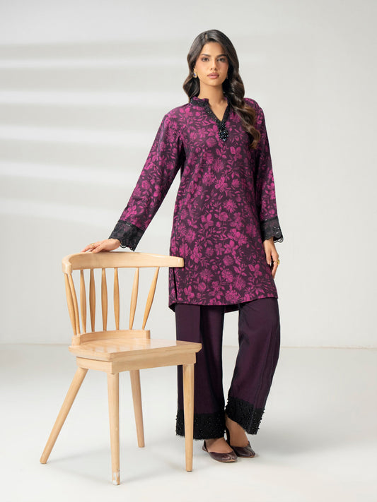 2 Piece Jacquard Suit-Embroidered (Stitched)