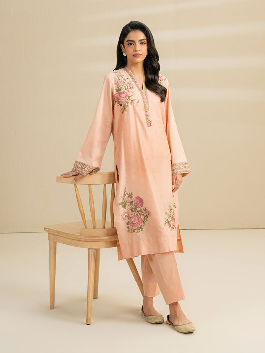 2 Piece Jacquard Suit-Embroidered (Stitched)