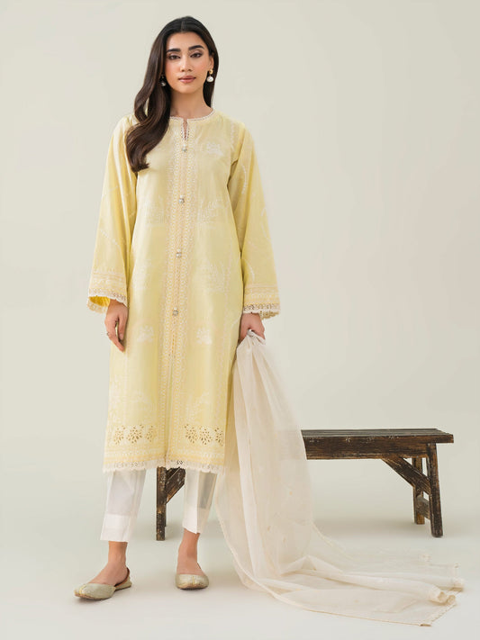 2 Piece Cambric Suit-Embroidered (Stitched)