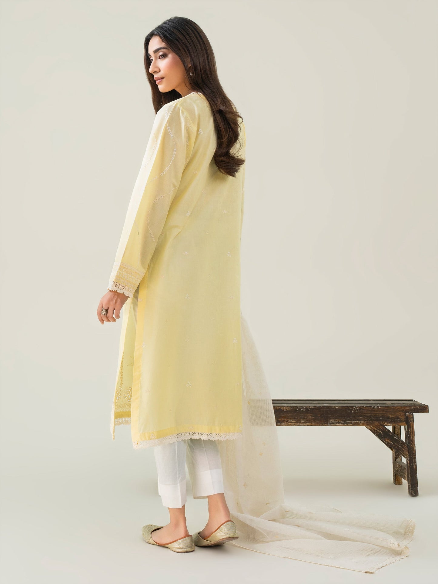 2 Piece Cambric Suit-Embroidered (Stitched)