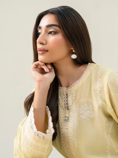 2 Piece Cambric Suit-Embroidered (Stitched)