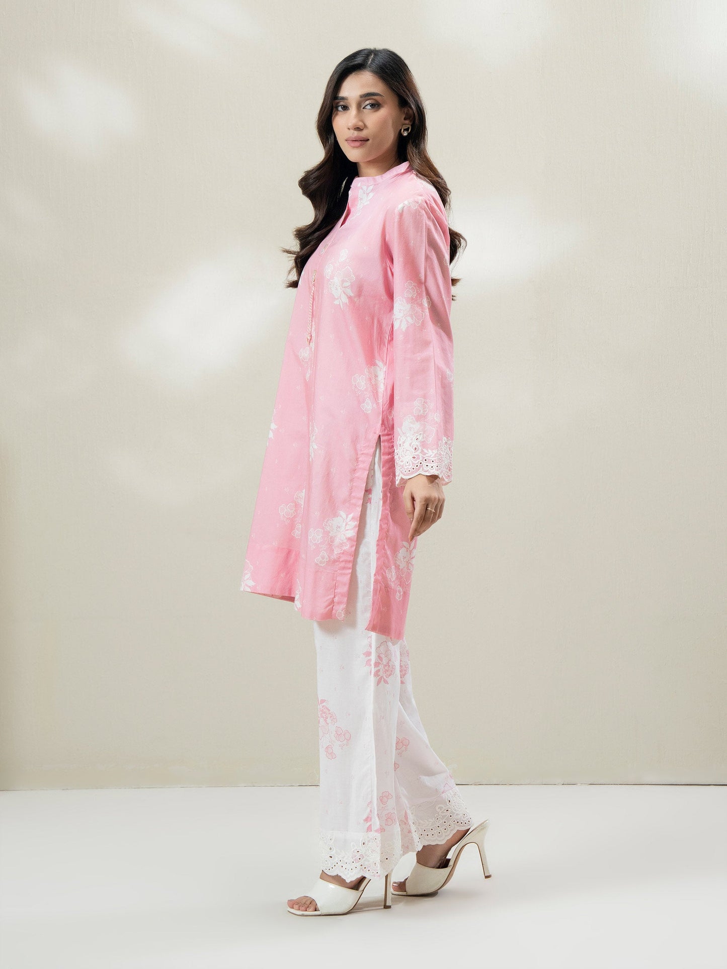 2 Piece Cambric Suit - Embroidered (Stitched)