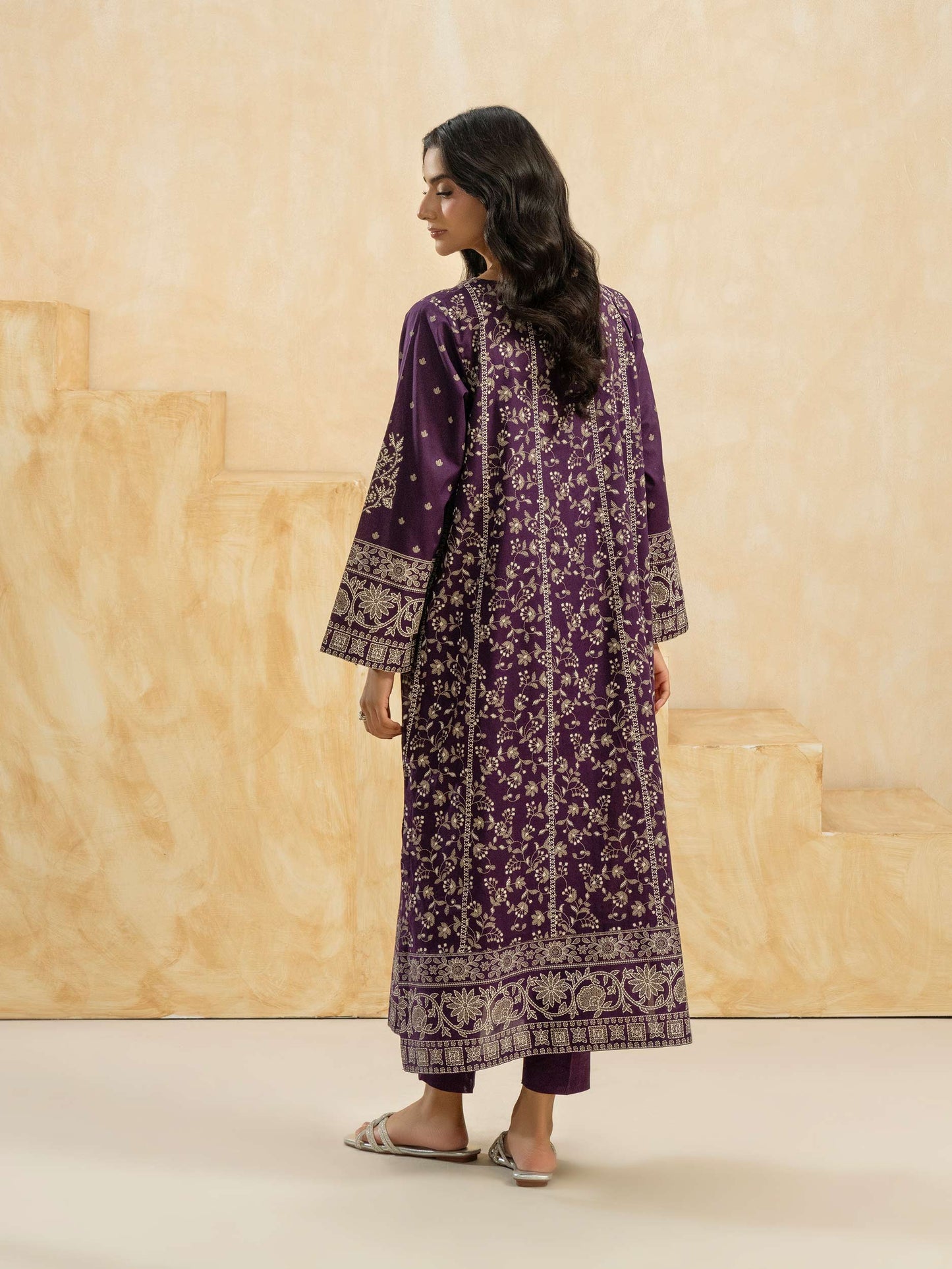 2 Piece Cambric Suit-Embroidered (Stitched)