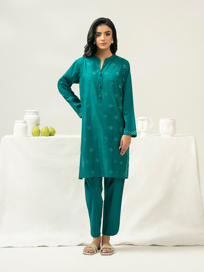 2 Piece Cambric Suit-Embroidered (Stitched)
