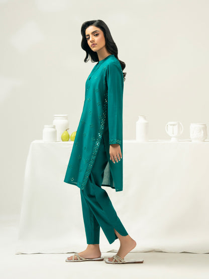 2 Piece Cambric Suit-Embroidered (Stitched)