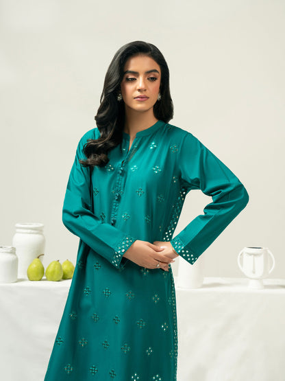 2 Piece Cambric Suit-Embroidered (Stitched)