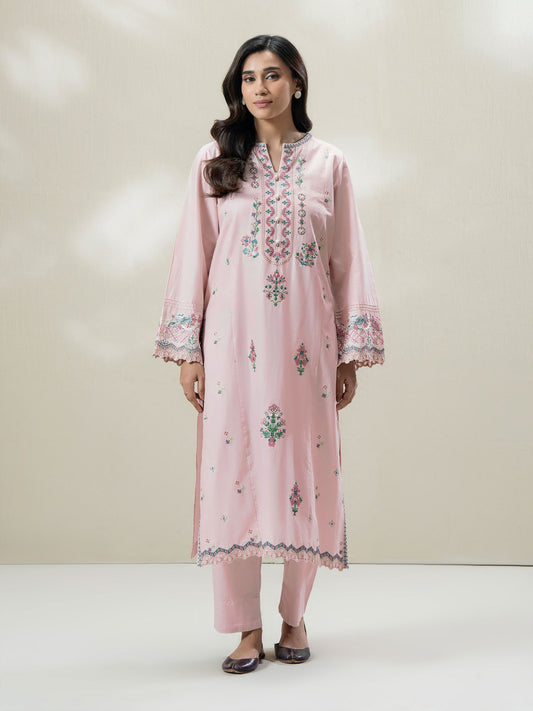 2 Piece Cambric Suit - Embroidered (Stitched)