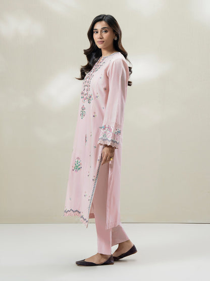 2 Piece Cambric Suit - Embroidered (Stitched)