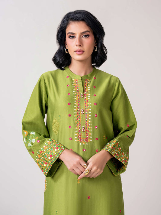 2 Piece Dobby Suit - Embroidered (Stitched)