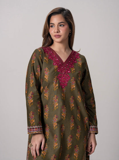 2 Piece Cotton Suit - Embroidered (Stitched)