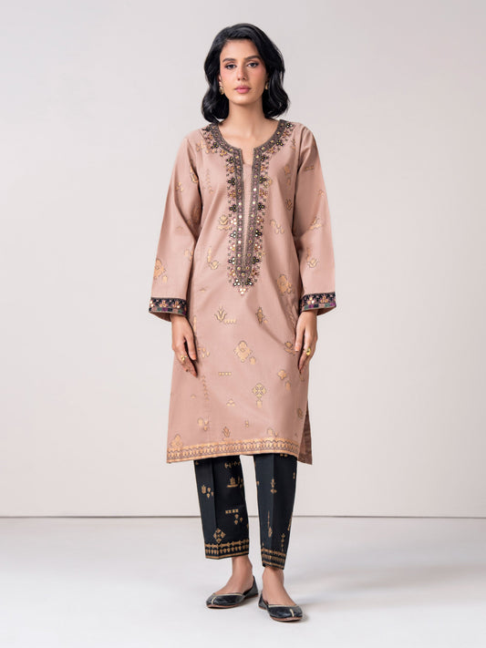 2 Piece Khaddar Suit - Embroidered (Stitched)