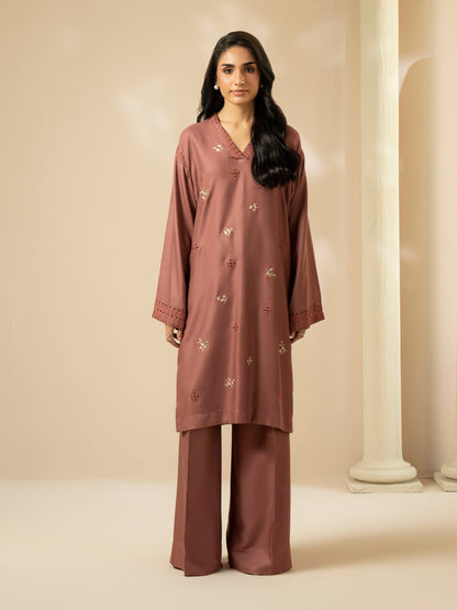 2 Piece Crepe Suit-Embroidered (Stitched)
