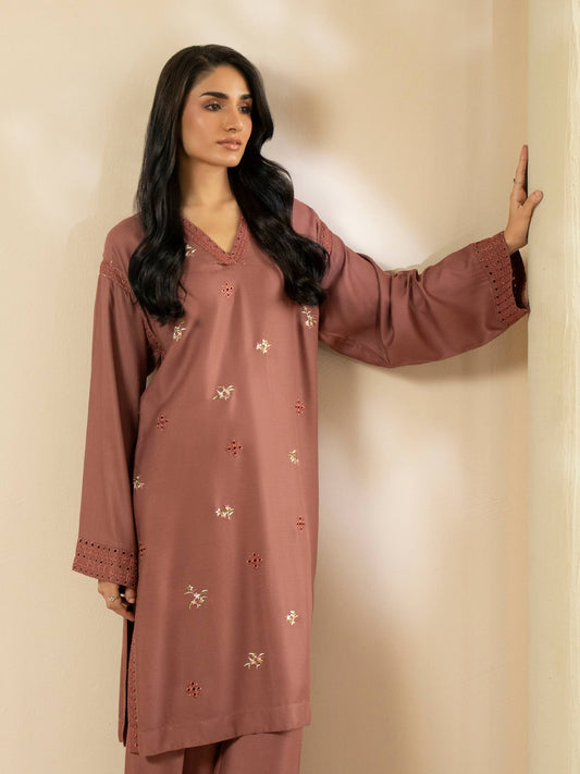 2 Piece Crepe Suit-Embroidered (Stitched)