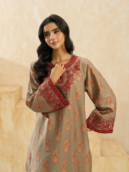 2 Piece Cotton Suit-Embroidered (Stitched)